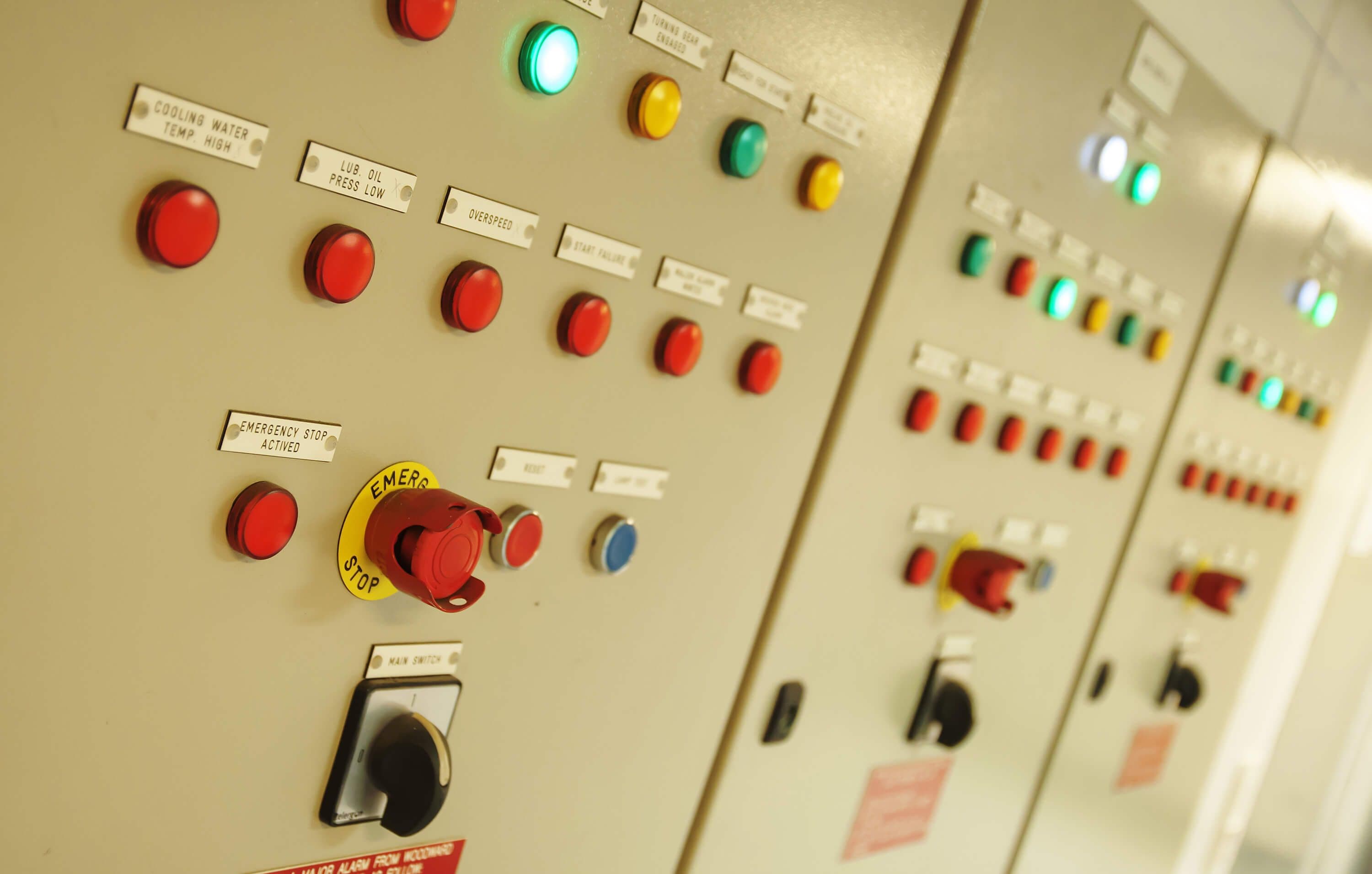 Stock Photo Buttons And Control Switches Aboard Modern Dynamic Positioning Offshore Vessel